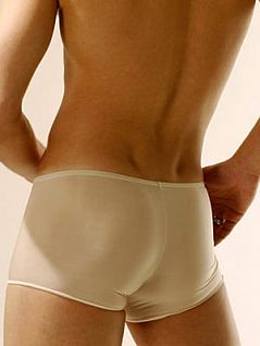 Мужские бежевые трусы хипсы HOM Plume 01027cS5